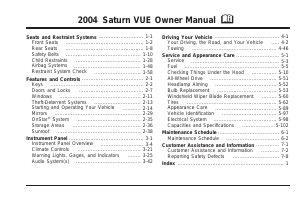 Manual Saturn Vue (2004)