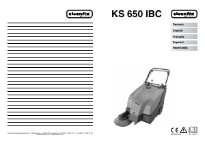Bedienungsanleitung Cleanfix KS 650 IBC Kehrmaschine