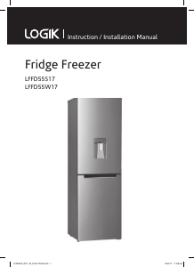 Manual Logik LFFD55S17 Fridge-Freezer