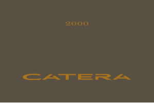 Manual Cadillac Catera (2000)