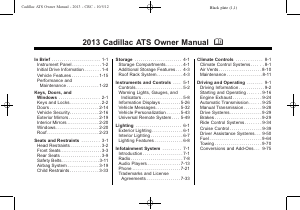 Manual Cadillac ATS (2013)