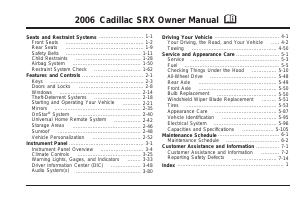 Manual Cadillac SRX (2006)
