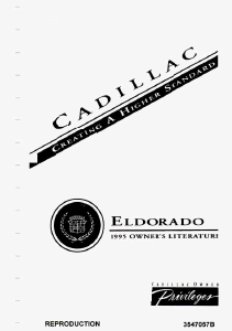 Manual Cadillac Eldorado (1995)