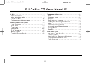 Manual Cadillac DTS (2011)