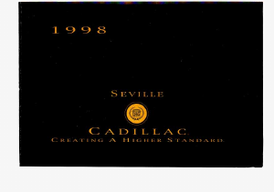 Manual Cadillac Seville (1998)