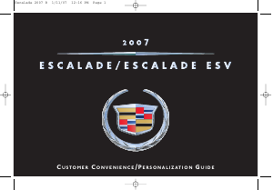Bruksanvisning Cadillac Escalade ESV (2007)