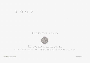 Manual Cadillac Eldorado (1997)