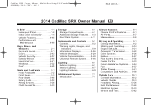Manual Cadillac SRX (2014)