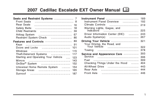 Manual Cadillac Escalade EXT (2007)