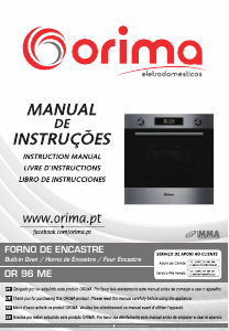Manual Orima OR 96 ME Oven
