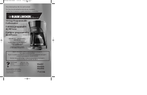 Mode d’emploi Black and Decker UCM6 Cafetière