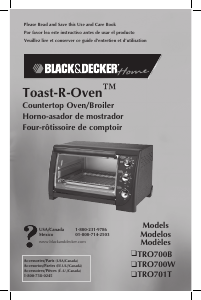 Manual Black and Decker TRO700B Oven