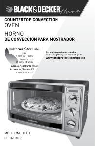 Manual de uso Black and Decker TRO4085 Horno