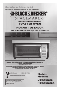 Manual de uso Black and Decker TROS1000 Horno