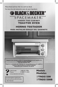 Manual de uso Black and Decker TROS1500 Horno