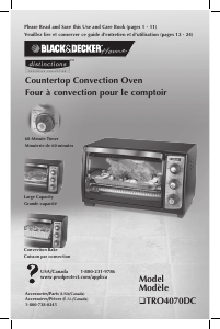 Handleiding Black and Decker TRO4070DC Oven