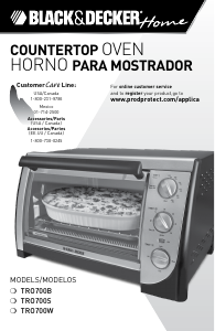 Manual de uso Black and Decker TRO700S Horno