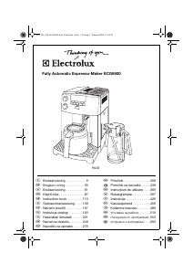 Bedienungsanleitung Electrolux ECG6600 Espressomaschine