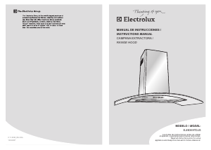 Manual de uso Electrolux EJIB369TDJS Campana extractora