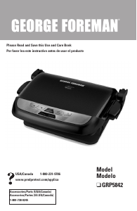 Handleiding George Foreman GRP5842 Contactgrill
