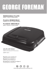 Manual George Foreman GRP1001BPC Contact Grill
