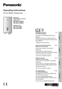 Manual de uso Panasonic WH-UD16HE5 Bomba de calor