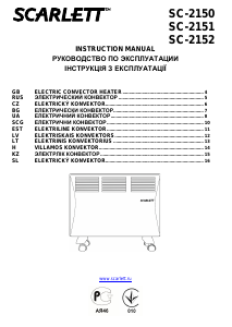 Manual Scarlett SC-2152 Heater