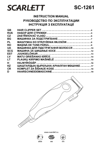 Manual Scarlett SC-1261 Aparat de tuns