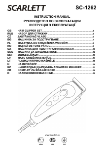 Manual Scarlett SC-1262 Hair Clipper