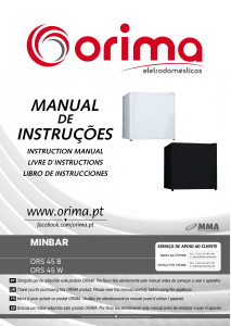 Manual de uso Orima ORS 45 B Refrigerador