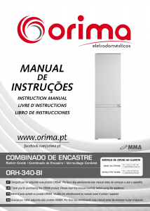 Manual Orima ORH 340 BI Fridge-Freezer