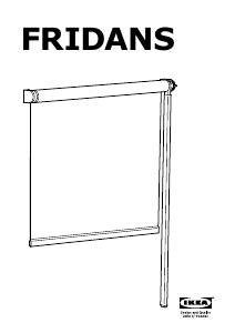 Manuale IKEA FRIDANS Tenda a rullo