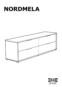 Mode d’emploi IKEA NORDMELA (159x50) Commode