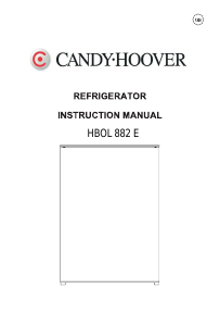 Bedienungsanleitung Hoover HBOL 882 E Kühlschrank