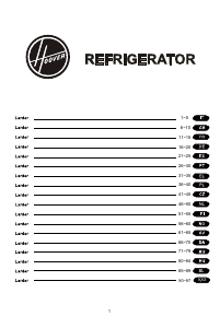 Handleiding Hoover HFLE54XK Koelkast