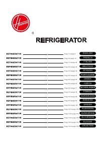 Manual de uso Hoover HFLE6085WE Refrigerador