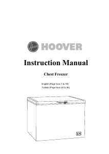 Manual Hoover CFH 106 AW K Freezer