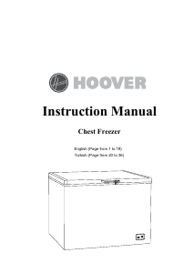 Manual Hoover CFH 307 AW K Freezer