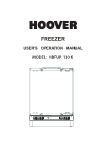 Manual Hoover HBFUP 130 K Freezer