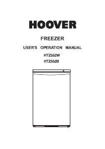 Manual Hoover HTZ552W Freezer