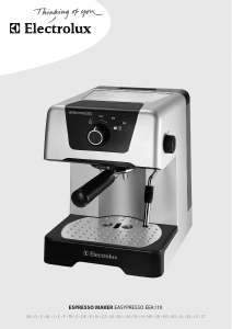 Manuale Electrolux EEA110 Easypresso Macchina per espresso