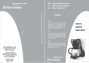 Manual Electrolux CMPRO Máquina de café