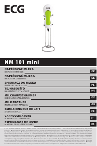 Instrukcja ECG NM 101 Mini Spieniacz do mleka