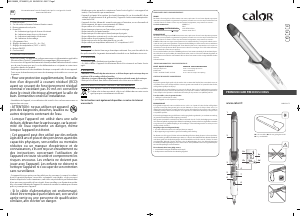 Mode d’emploi Calor CF3460C0 Fer à boucler