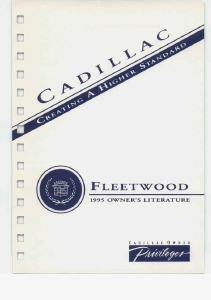 Manual Cadillac Fleetwood (1995)