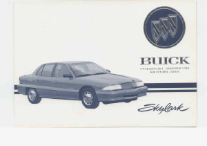 Manual Buick Skylark (1995)