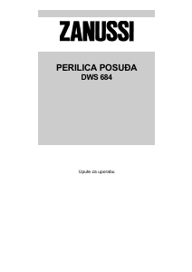 Priručnik Zanussi DWS684 Perilica posuđa