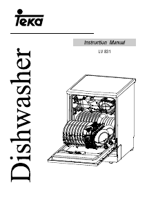 Manual Teka LV 831 Dishwasher