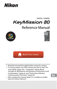 Manual Nikon KeyMission 80 Action Camera