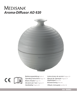 Manuale Medisana AD 620 Diffusore di aromi